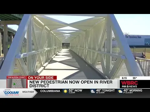 New pedestrian bridge now open in River District