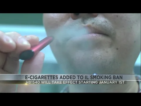 E-cigarettes to be added to Illinois smoking ban starting January 1st