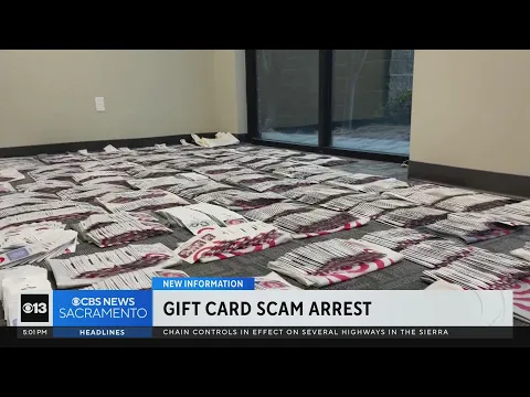 Authorities arrest suspect in a statewide Target gift card scam