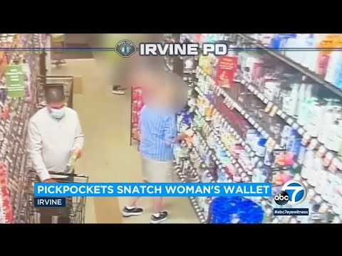 Thieves snatch unsuspecting shopper's wallet at Irvine Ralphs store