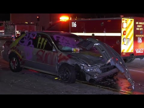 3 Vehicles Collide During Street Takeover