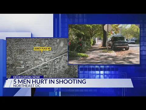 5 men hurt in shooting in Northeast, DC