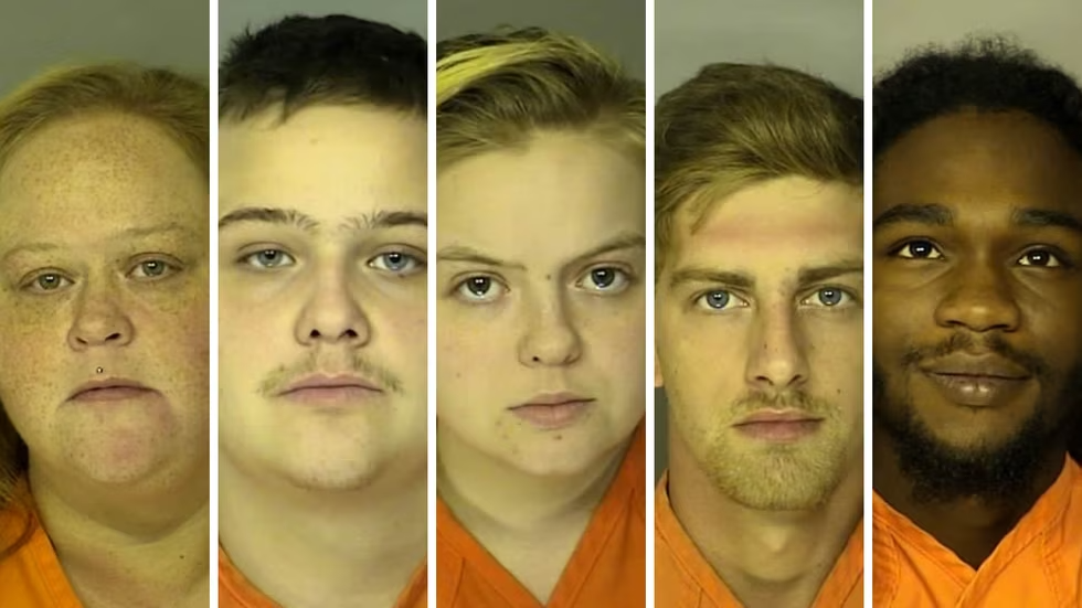 Samantha Watts, Jonathan Watts, Amber Watts, Ryan Porter, Josh Brown(J. Reuben Long Detention Center)