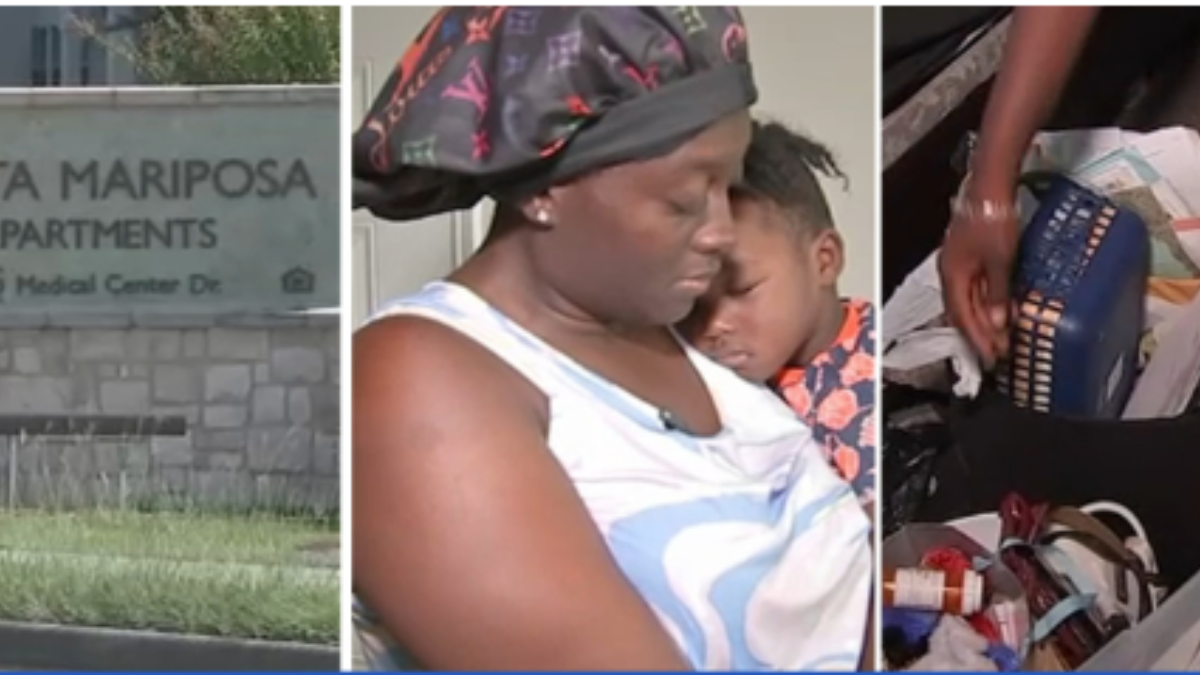 Single mother locked out of Texas City apartment