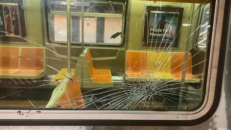 Teen, 14, arrested for breaking nearly 100 subway train windows.