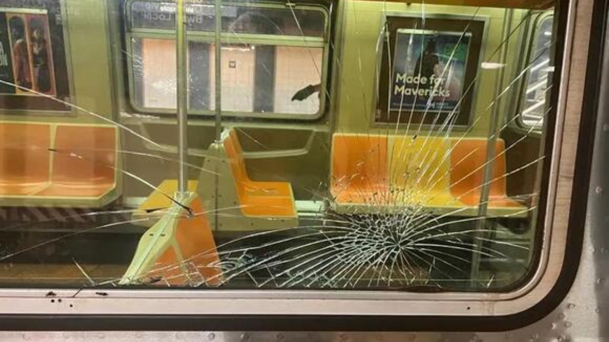 Boy, 14, arrested for smashing nearly 100 windows on dozens of subway trains