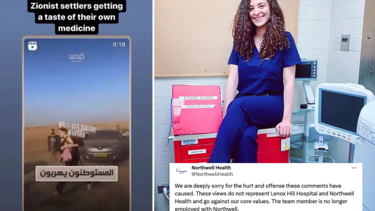 Doctor in NYC Fired by Hospital After Saying Israelis Killed by Hamas Received a ‘Taste of Their Own Medicine’