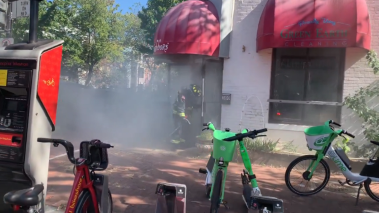 Trash chute blaze spreads to apartments and store in DC