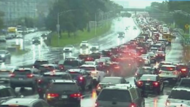 Belt Parkway is significantly delayed in both directions due to flooding.