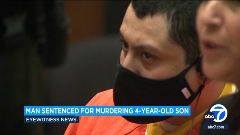 Beaten 4-year-old son to death in LA man gets 15–life sentence.
