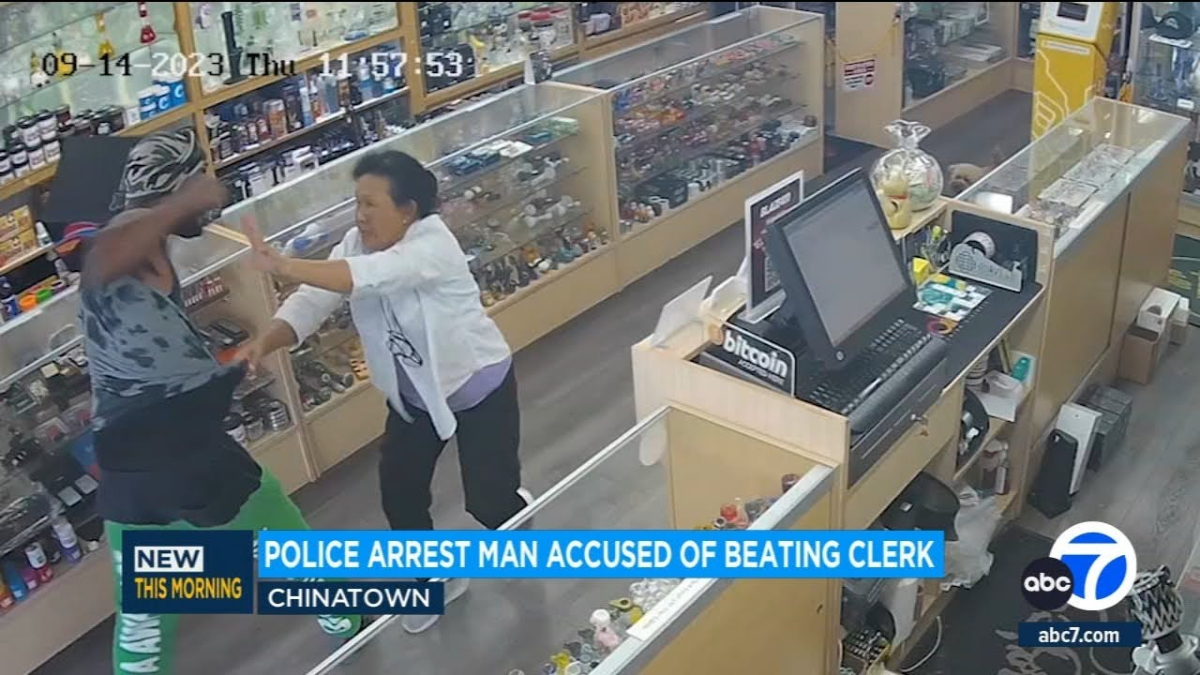 Suspect arrested after Chinatown robbery that assaulted a store clerk.