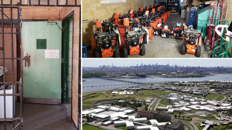 Unused equipment worth over $780K found in closed Rikers Island facility with secret lounge.