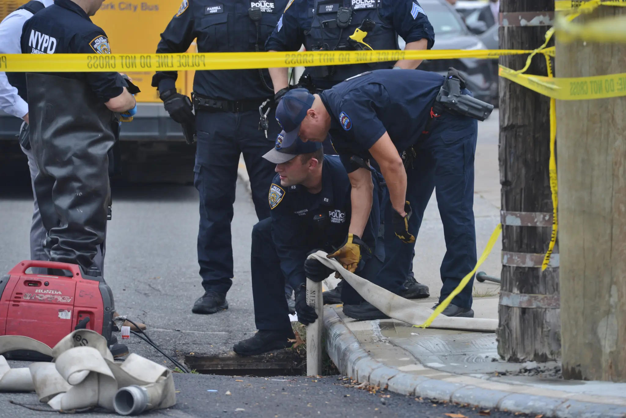 Police looking for the murder weapon in a sewer after a 13-year-old was stabbed to death on an MTA bus in Staten Island.