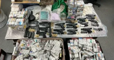 DA finds guns and drugs worth nearly $10M in abandoned Queens home
