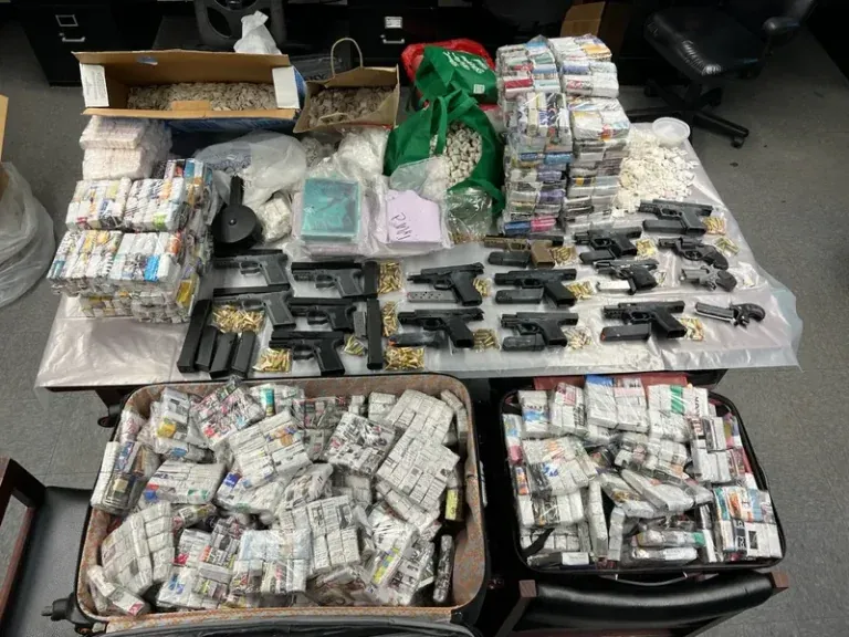 DA finds guns and drugs worth nearly $10M in abandoned Queens home