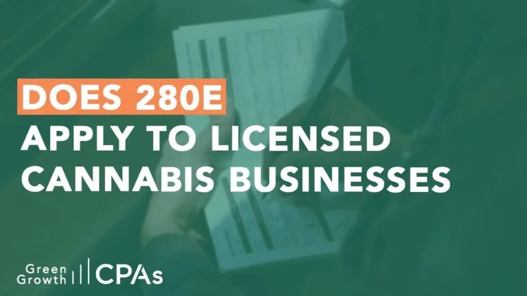 Here’s How the termination of 280E could impact the taxation of cannabis enterprises