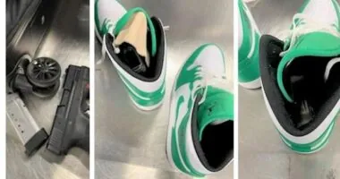 Man allegedly hid gun, bullets in Nikes in checked bag at LaGuardia Airport