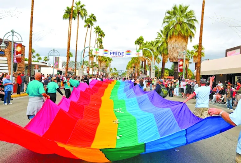 Palm Springs, California, is estimated to have the highest percentage of LGBT+