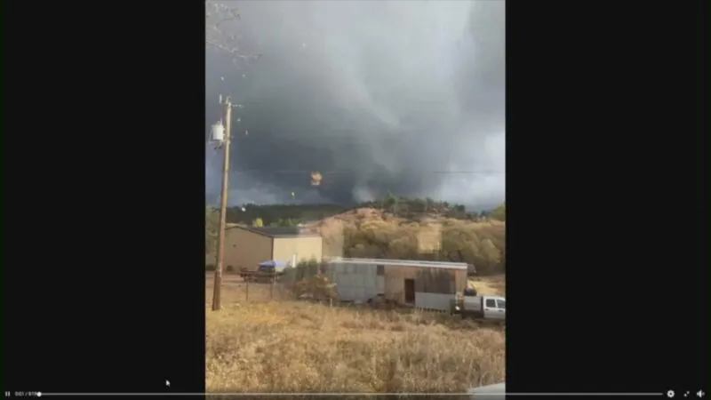 Video: Tornado Strikes Arizona Mountains on Sunday