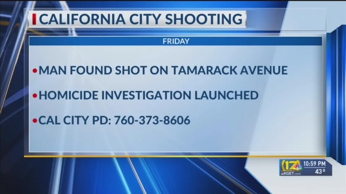 CCPD launches homicide investigation after shooting claims man's life in Cal City