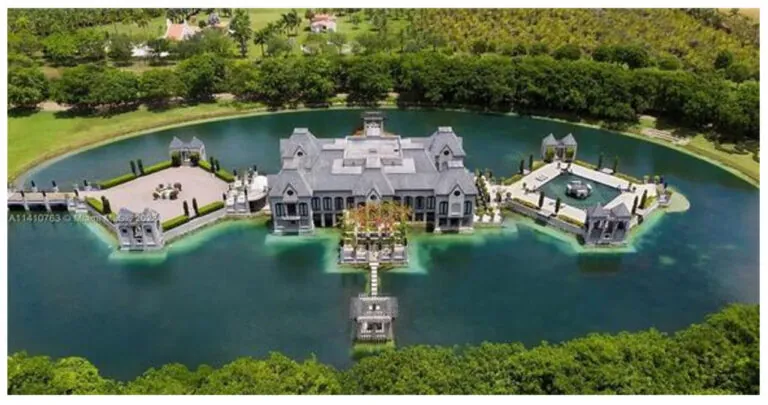 The most expensive Florida Zillow listing is a stunning modern chateau that floats on a freshwater lake