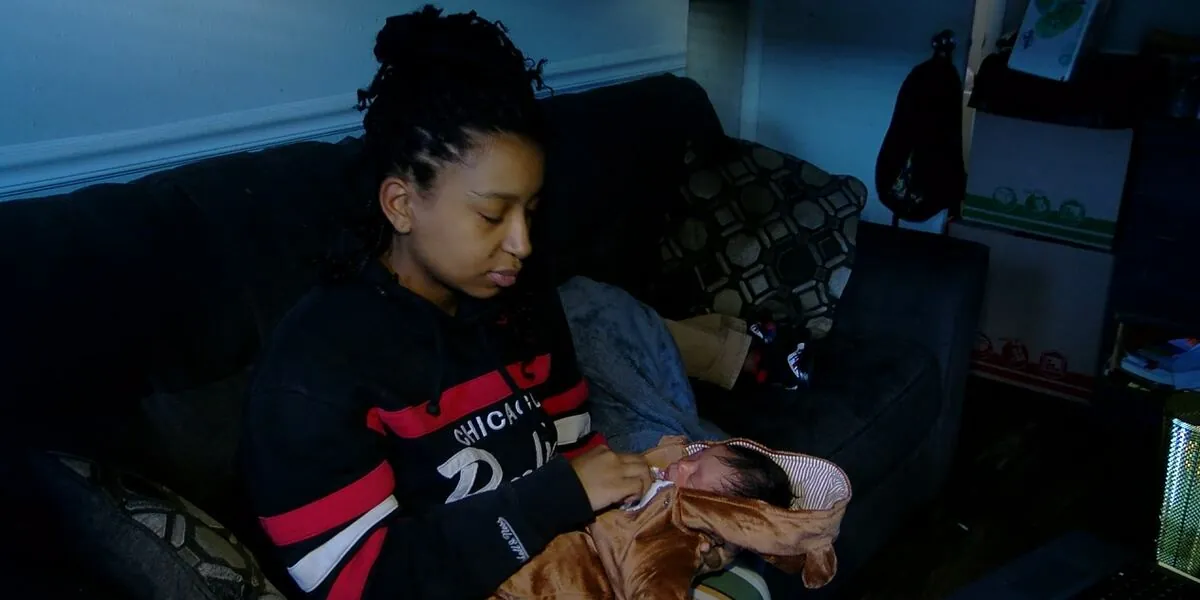 Heat has been restored to the Hoover mother and newborn who were living in a freezing apartment