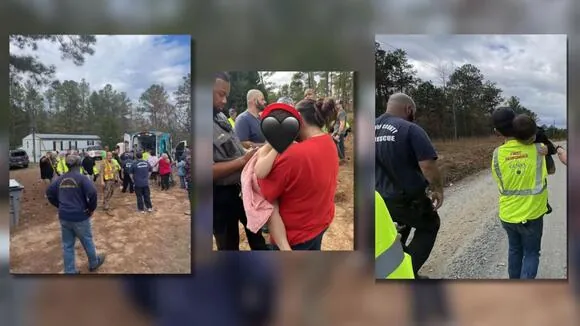 A missing kid was discovered safe after going into Georgia woods