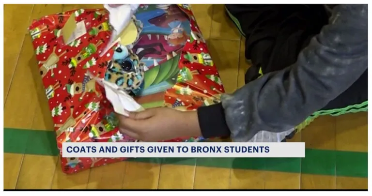 New York Cares provides coats and gifts to students in the Bronx